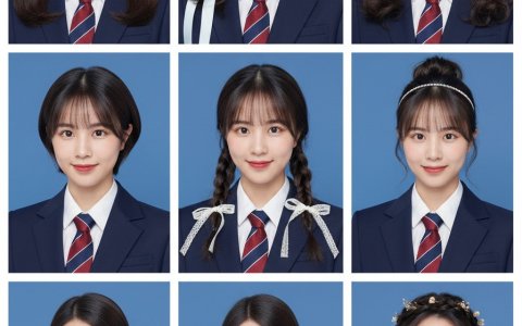 一键生成九种风格的九宫格证件照