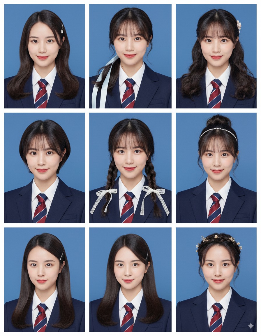 一键生成九种风格的九宫格证件照