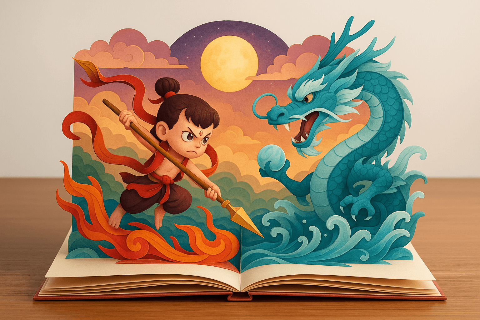 折叠式纸雕立体绘本