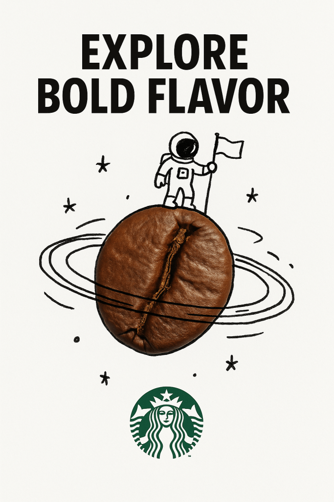 实物与手绘涂鸦创意广告