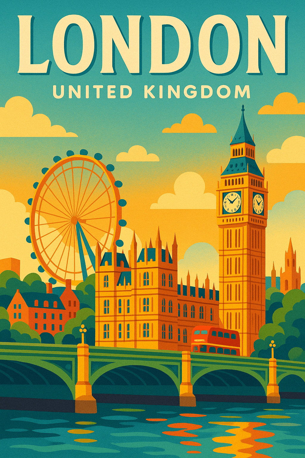 彩色矢量艺术海报