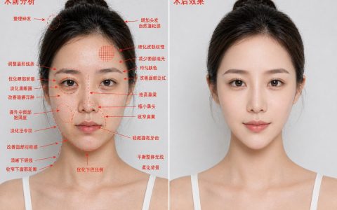 医美微整容前后对比图