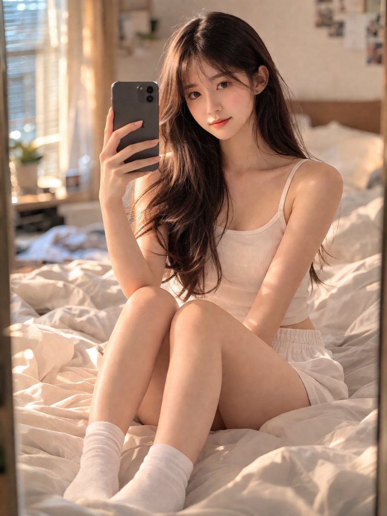 Mirror Selfie Bedroom Portrait