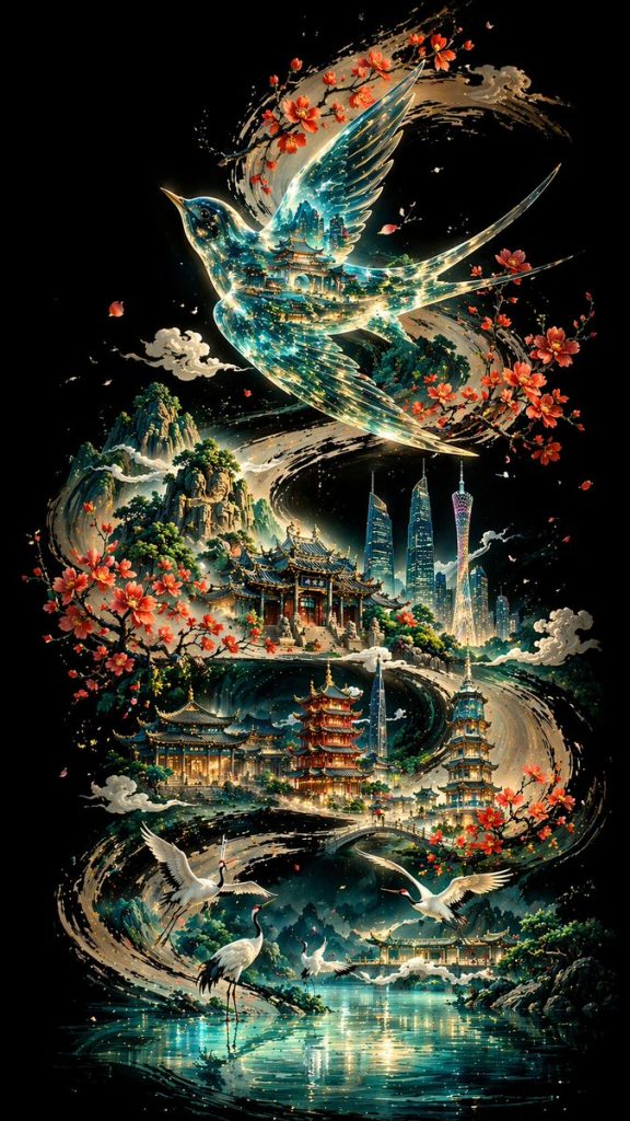 Ink-Curve Guangzhou Aesthetics Poster