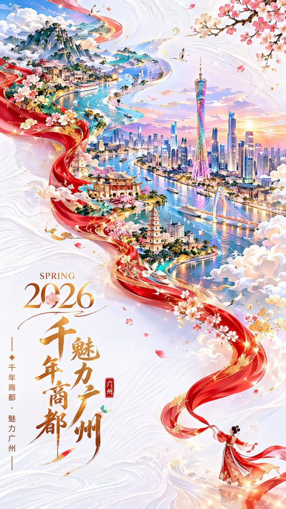 Spring Guangzhou City Poster