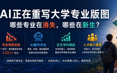 AI正在重写大学专业版图：哪些专业在消失，哪些在新生？